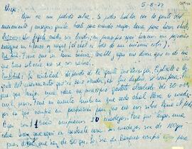 Carta de Eduardo Adolfo Capello a su madre, Soledad Davi de Capello