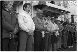 Fotografía de misa en Islas Malvinas