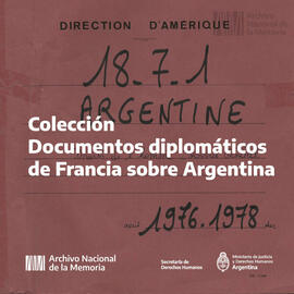 Colección Documentos diplomáticos de Francia sobre Argentina