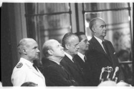 Fotografia de la asunción de los ministros del gobierno de facto de Leopoldo Fortunato Galtieri