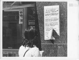 Fotografía de fachada vandalizada