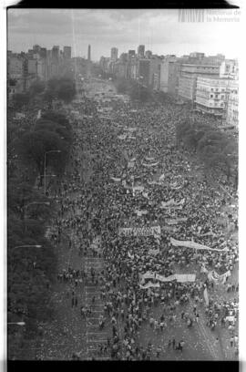 Fotografía de movilización del Partido Justicialista