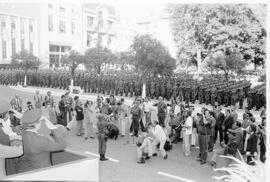 Fotografía del acto conmemorativo del 164 aniversario de la Batalla de Tucumán