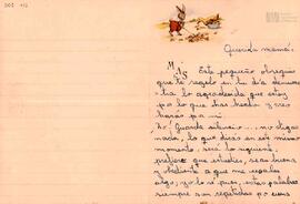 Carta de María Angélica Sabelli a su madre, María Angélica Lema