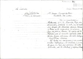 Carta de Celia Jinkis de Korsunsky para Haydee Bermejo Hurtado