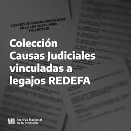 Colección Causas judiciales vincualdas a legajos REDEFA