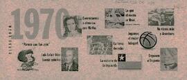 Folleto con línea de tiempo