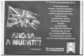 Fotografía relativa a la guerra de Malvinas