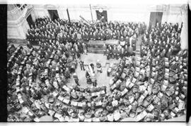 Fotografía de velatorio de Juan Domingo Perón