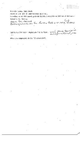Nota de la Policía de Buenos Aires