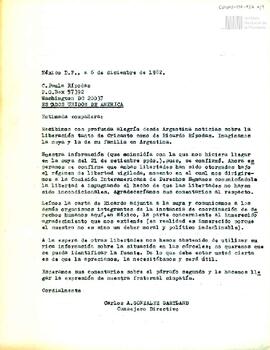 Carta de Carlos González Gartland para Paula Rípodas