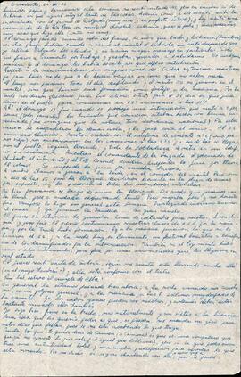Carta de Eduardo Korsunsky a su mamá, papá y hermanas