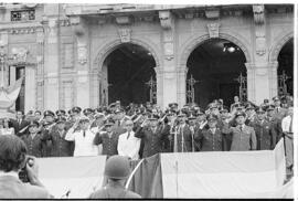 Fotografía de autoridades militares en acto conmemorativo del 164 aniversario de la Batalla de Tu...