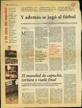 Artículos de Sur sobre el Mundial de Fútbol de 1978
