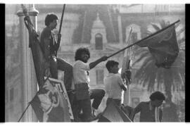 Fotografía de movilización a Plaza de Mayo