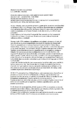 Anotaciones sobre Eduardo Korsunsky