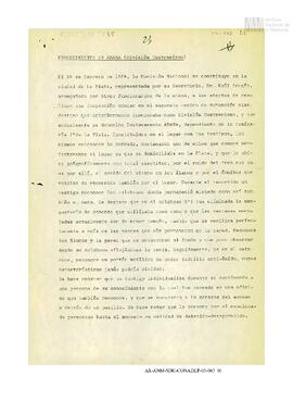 Actas de procedimientos de Arana (División Cuatrerismo)