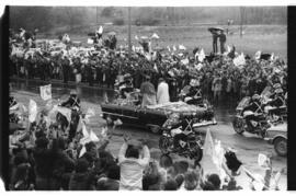 Fotografía de la visita a la Argentina del Papa Juan Pablo II