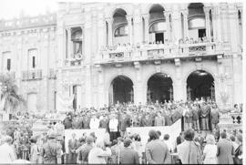 Fotografía de militares en acto conmemorativo del 164 de la Batalla de Tucumán