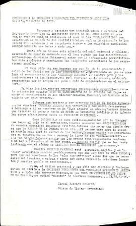 Fotocopia de propuesta a la Comisión Permanente del Episcopado Argentino