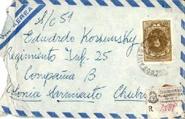 Carta de Rosa Jinkis a Eduardo Korsunsky