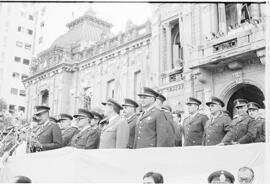 Fotografía de militares en acto conmemorativo del 164 de la Batalla de Tucumán