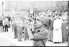 Fotografía de músico de la Banda Militar del Ejército